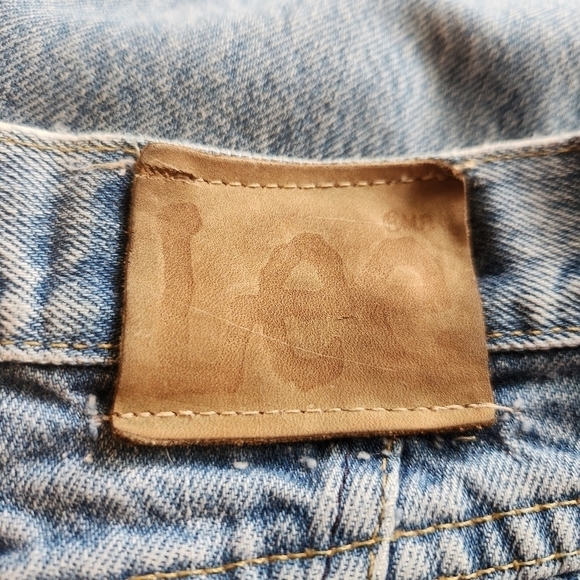 Vintage 90's Lee High Rise Jeans - 100% Cotton - Size 12 Petite - Picture 6 of 9